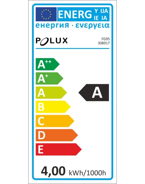 Zdjęcie: Żarówka dekoracyjna Edideco G95 E27 4 W  Soft COG POLUX