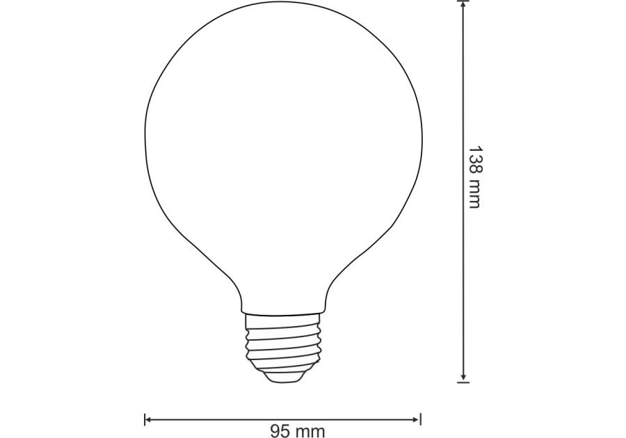 Zdjęcie: Żarówka dekoracyjna Edideco G95 E27 4 W  Soft COG POLUX