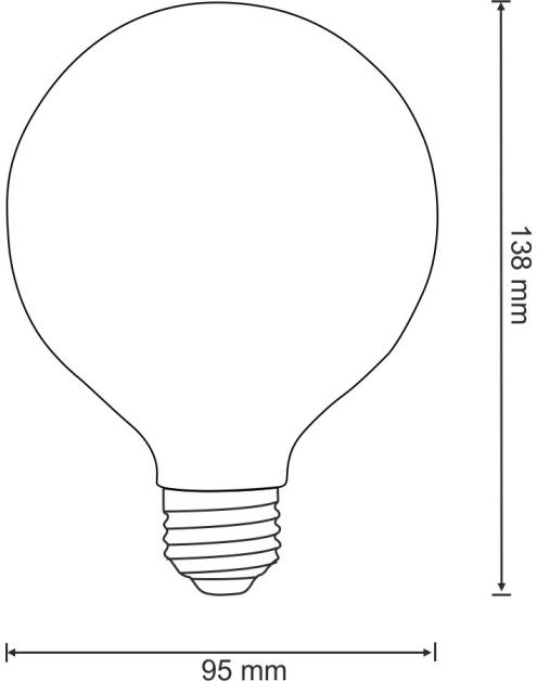 Zdjęcie: Żarówka dekoracyjna Edideco G95 E27 4 W  Soft COG POLUX