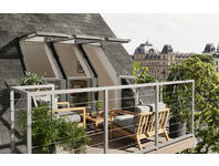 Zdjęcie: Okno dachowe balkonowe VEB M35 2065 dolna część malowane na biało VELUX