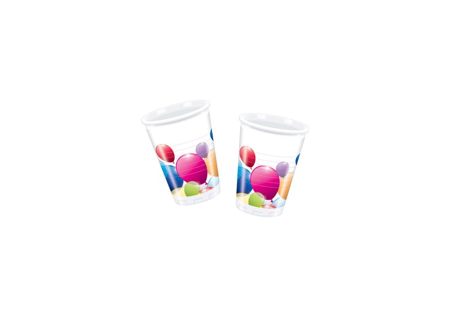 Zdjęcie: Kubki plastikowe Flying Balloons 200 ml - 8 szt. DISNEY