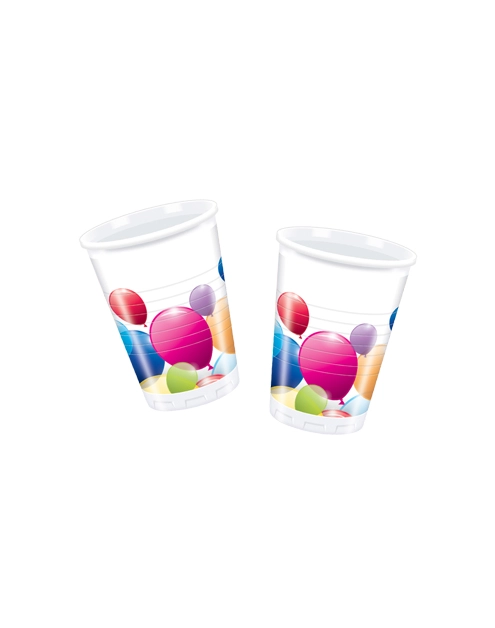 Zdjęcie: Kubki plastikowe Flying Balloons 200 ml - 8 szt. DISNEY