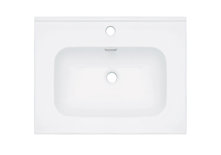 Zdjęcie: Umywalka ceramiczna wpuszczana z miejscem na baterię 60 cm DEANTE
