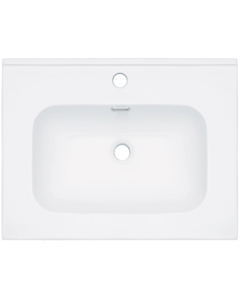 Zdjęcie: Umywalka ceramiczna wpuszczana z miejscem na baterię 60 cm DEANTE