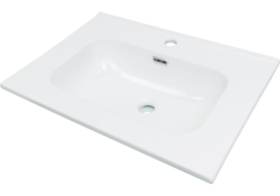 Zdjęcie: Umywalka ceramiczna wpuszczana z miejscem na baterię 60 cm DEANTE