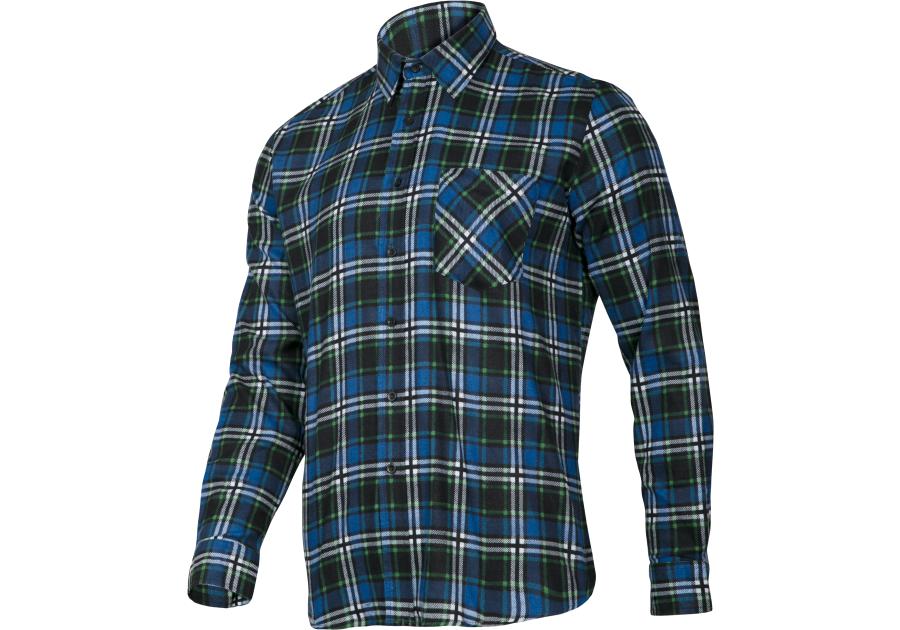 Zdjęcie: Koszula flanelowa-niebieska, 120g/m2, 3XL, CE, LAHTI PRO