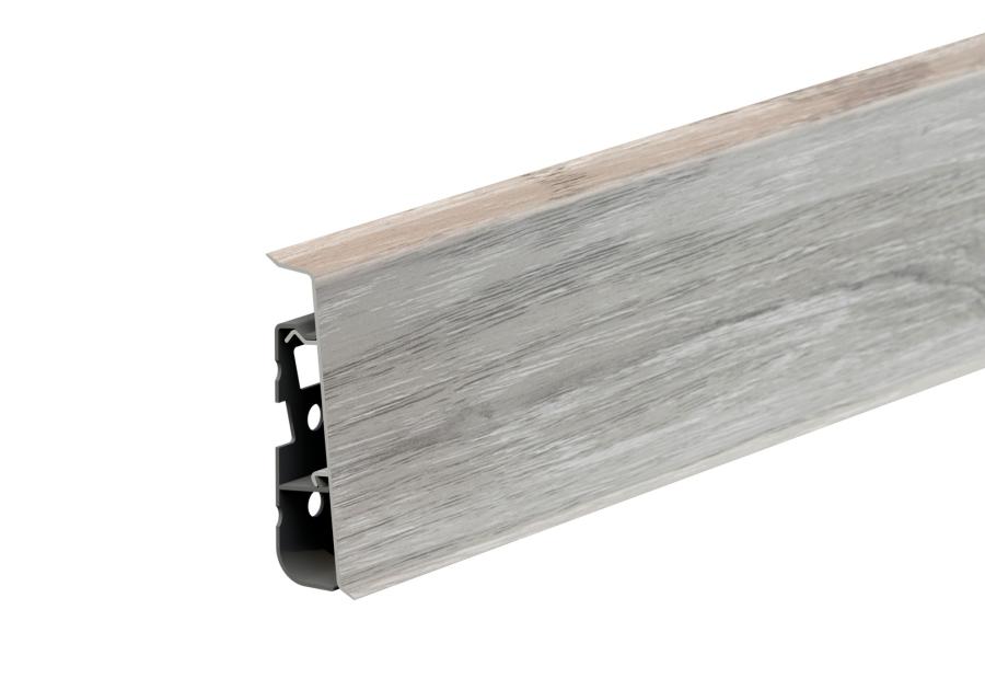 Zdjęcie: Listwa przypodłogowa PVC Hi Line Prestige 2,2x7,5 cm 2,50 m Islandia Mat CEZAR