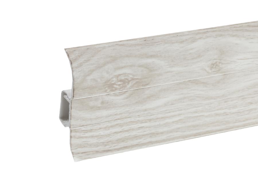 Zdjęcie: Listwa przypodłogowa PVC Premium Classic 22x59 mm; 2,20 m Jesion Kaukaski Mat CEZAR