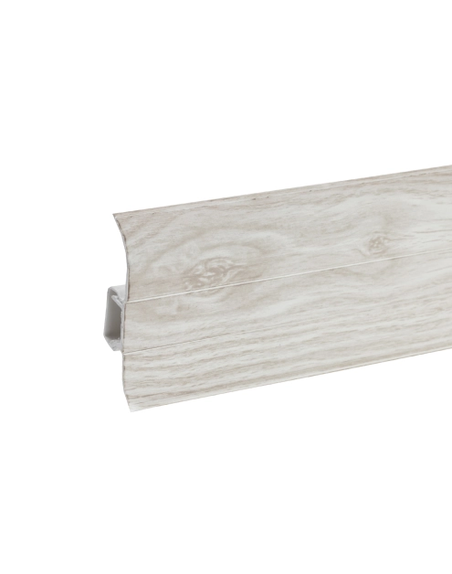 Zdjęcie: Listwa przypodłogowa PVC Premium Classic 22x59 mm; 2,20 m Jesion Kaukaski Mat CEZAR