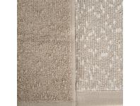 Zdjęcie: Komplet 2 szt. ręczników Tamina 50x90, 70x140 cm beżowo-brązowe EUROFIRANY