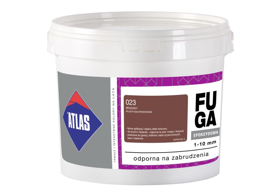 Zdjęcie: Fuga epoksydowa 1-10 mm brązowy 2 kg ATLAS