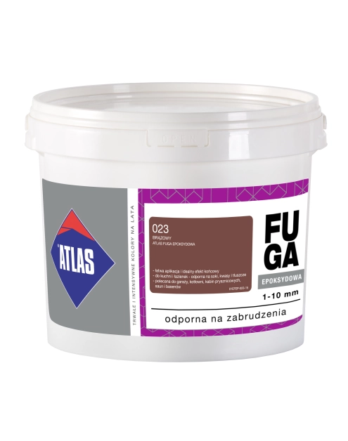 Zdjęcie: Fuga epoksydowa 1-10 mm brązowy 2 kg ATLAS