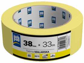 Taśma malarska żółta PSB 38 mm - 33 m SILA