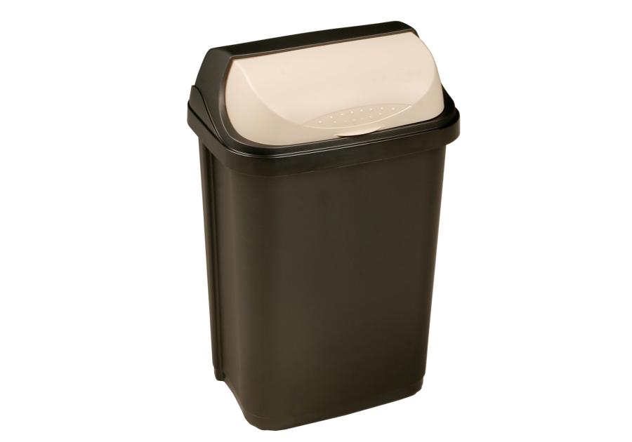 Zdjęcie: Kosz na śmieci z odchylaną pokrywą Rasmus 25 L grafit KEEEPER