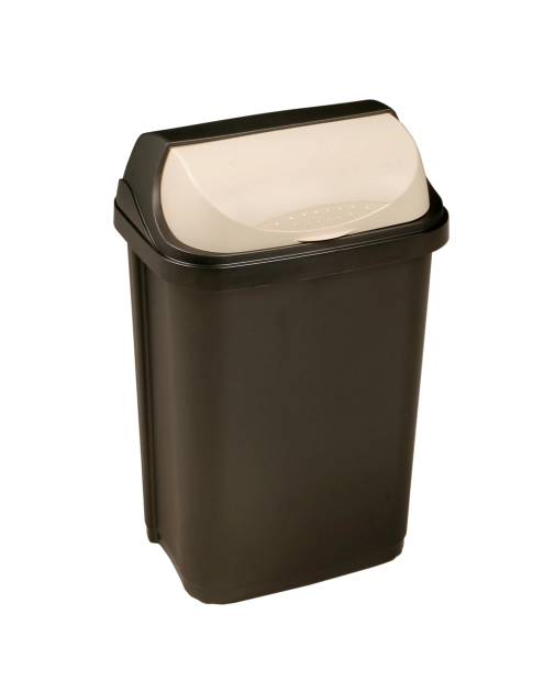 Zdjęcie: Kosz na śmieci z odchylaną pokrywą Rasmus 25 L grafit KEEEPER