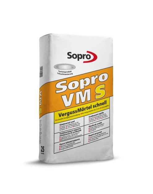 Zdjęcie: Zaprawa montażowa do podlewek szybkowiążąca VMS 744 25 kg SOPRO