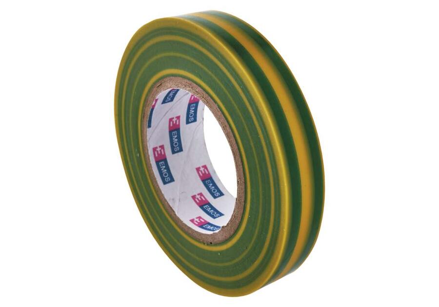 Zdjęcie: Taśma izolacyjna PVC 15 mm - 10 m żółto-zielona EMOS