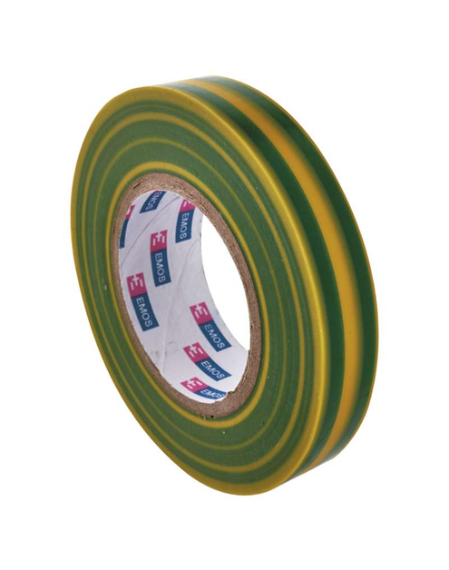 Zdjęcie: Taśma izolacyjna PVC 15 mm - 10 m żółto-zielona EMOS