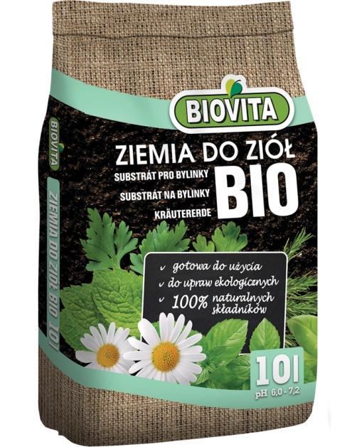 Zdjęcie: Ziemia BIO do ziół 10L BIOVITA