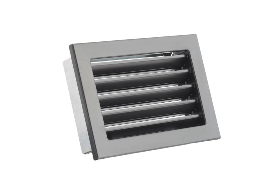 Zdjęcie: Kratka Ventlab KRVZS190x170-ML.CZ z żaluzją stałą czarna DARCO