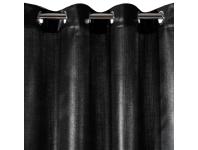Zdjęcie: Zasłona Sasha 140x250 cm czarno-srebrna na przelotkach EUROFIRANY