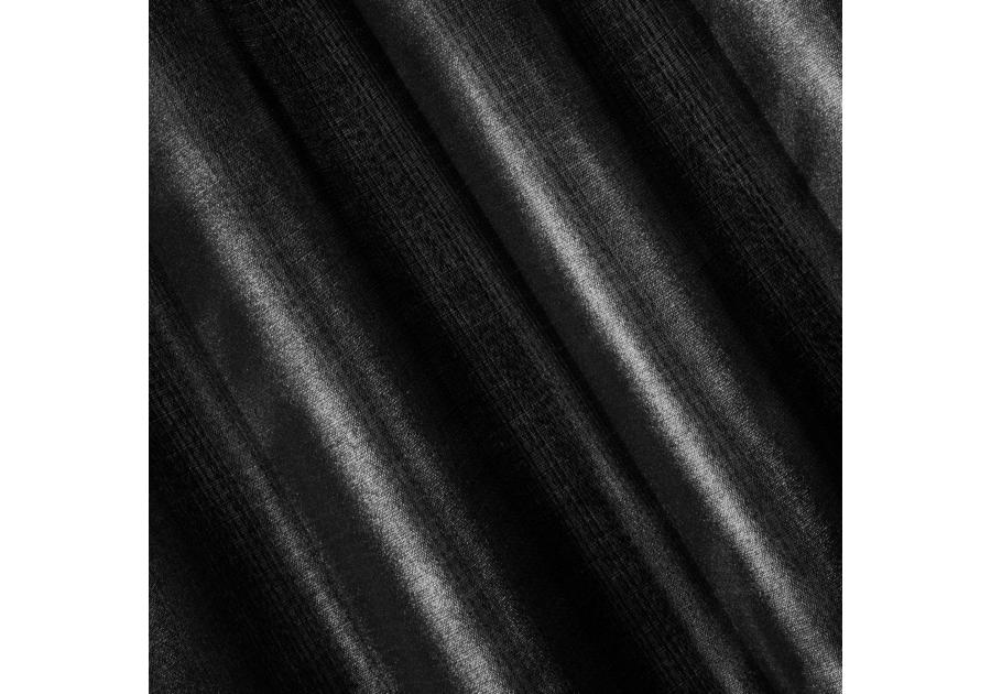 Zdjęcie: Zasłona Sasha 140x250 cm czarno-srebrna na przelotkach EUROFIRANY