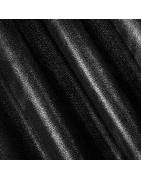 Zdjęcie: Zasłona Sasha 140x250 cm czarno-srebrna na przelotkach EUROFIRANY