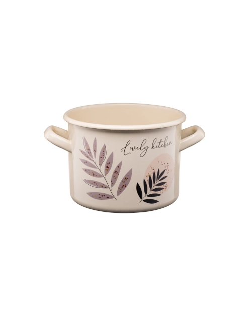 Zdjęcie: Garnek emaliowany z kalką Flores 18 cm/3,4 L wzór 3 GALICJA