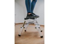 Zdjęcie: Drabina aluminiowa dwustronna 2x2 stopnie 125 kg Comfort DRABEST