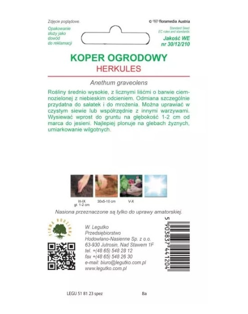 Zdjęcie: Koper Herkules 5 g W.LEGUTKO
