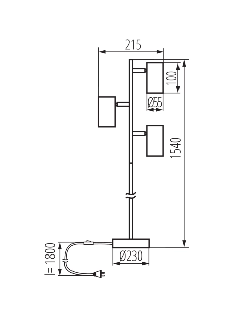 Zdjęcie: Oprawa oświetleniowa Evalo FL W-SR KANLUX