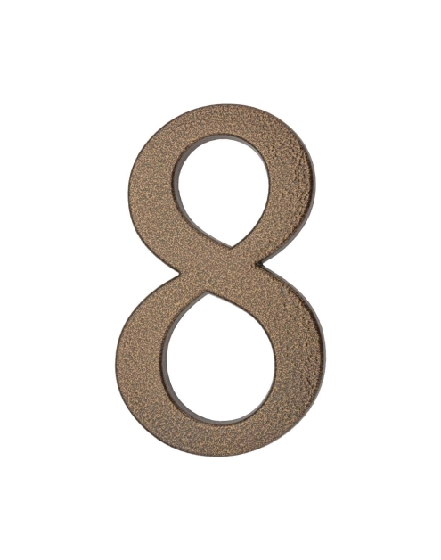 Zdjęcie: Cyfra aluminiowa 8 złoty brąz 190 mm METRO