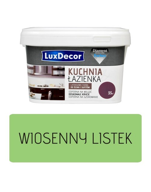 Zdjęcie: Farba Kuchnia i Łazienka wiosenny listek 2,5 L LUXDECOR