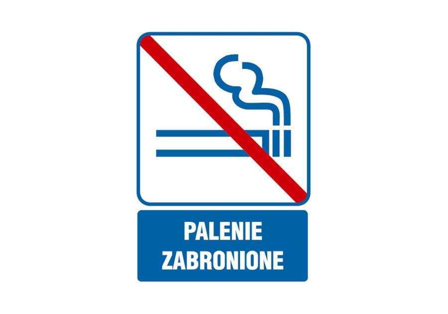 Zdjęcie: Oznaczenie "Palenie zabronione" 14,8x21 cm folia METRO
