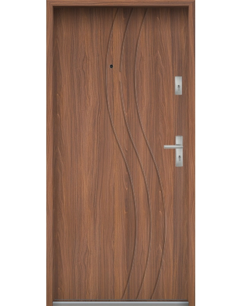 Zdjęcie: Drzwi wejściowe do mieszkań Bastion N-07 Akacja 90 cm lewe OSP KR CENTER
