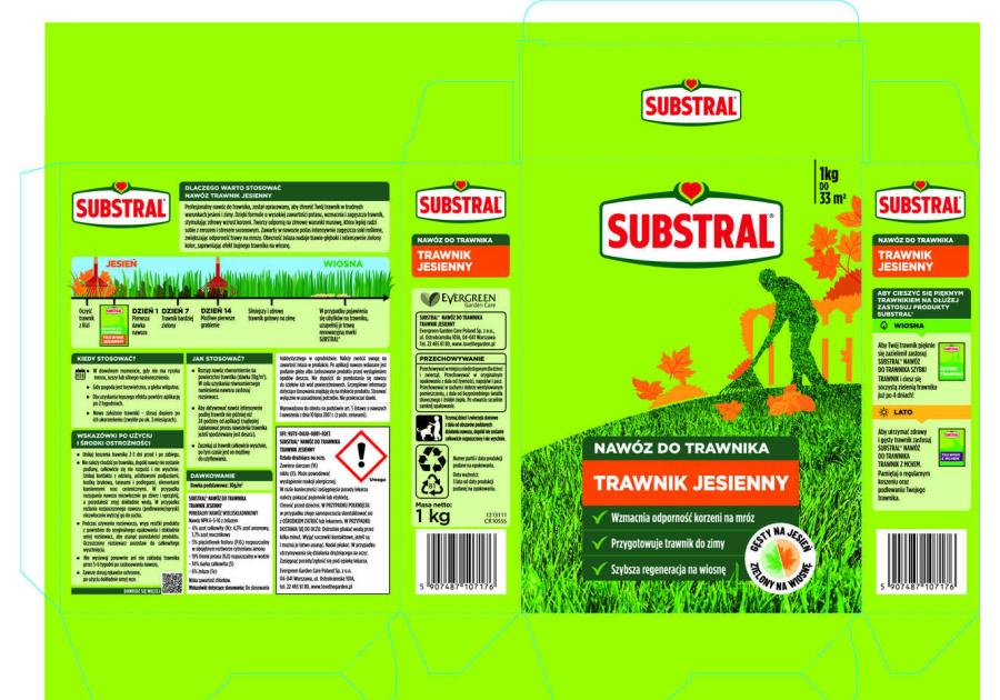Zdjęcie: Nawóz 100 dni Jesienny trawnik 1 kg SUBSTRAL