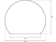 Zdjęcie: Blacha pod piec 100x120 cm okrągła czarna PARKANEX