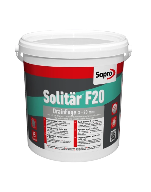 Zdjęcie: Fuga drenażowa 3-20 mm kolor antracyt Solitar F20 SOPRO