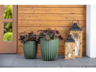 Zdjęcie: Doniczka Mira Eco wood 300 mm zielony leśny LAMELA