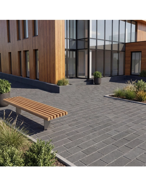 Zdjęcie: Kostka ażurowa Triada Retencja+ grafitowy POLBRUK