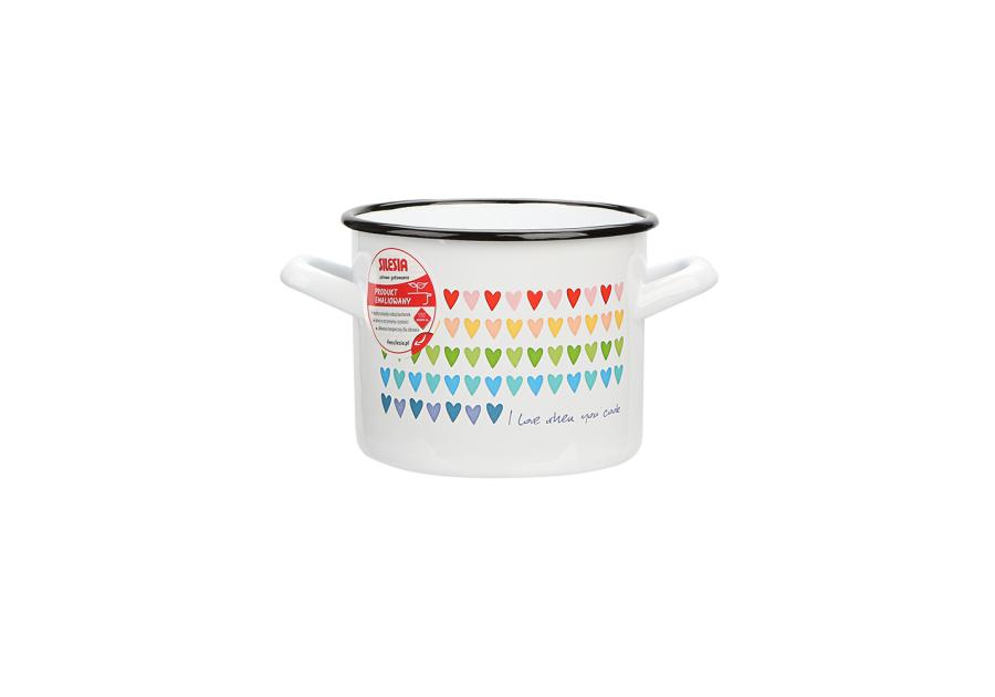 Zdjęcie: Garnek Love prosty 16 cm - 2,4 L L biały SILESIA