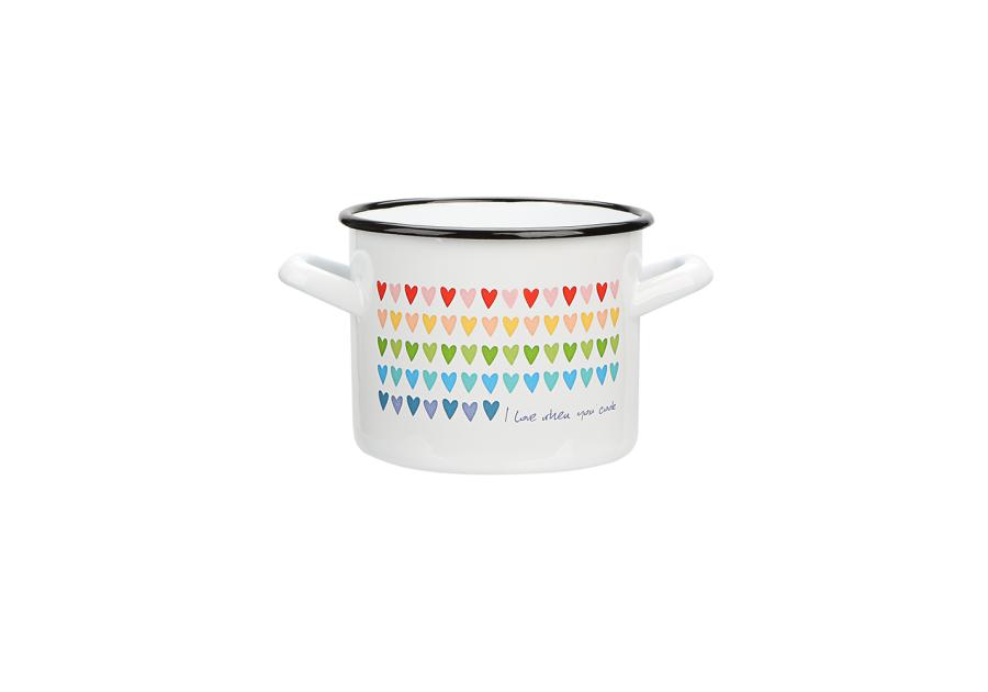 Zdjęcie: Garnek Love prosty 16 cm - 2,4 L L biały SILESIA