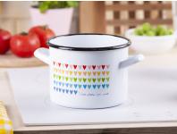 Zdjęcie: Garnek Love prosty 16 cm - 2,4 L L biały SILESIA