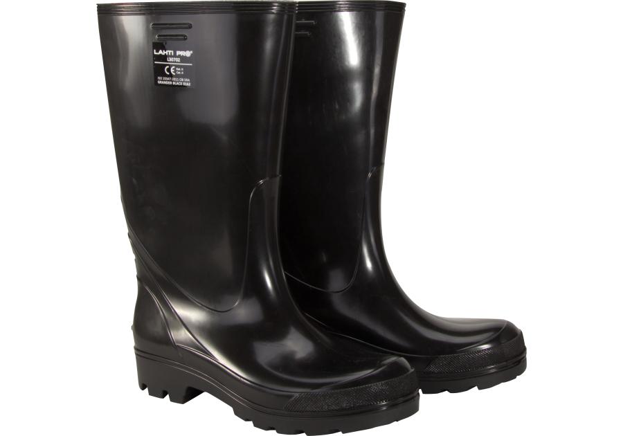 Zdjęcie: Kalosze męskie czarne wysokie, PVC, ob sra, 44, CE, LAHTI PRO