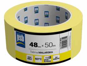 Taśma malarska żółta PSB 48 mm x 50 m SILA