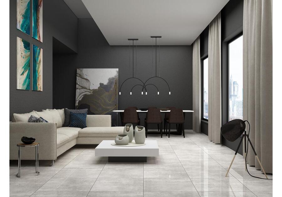 Zdjęcie: Płytki podłogowe Cemento Siena dark grey matt 60x60 cm NETTO