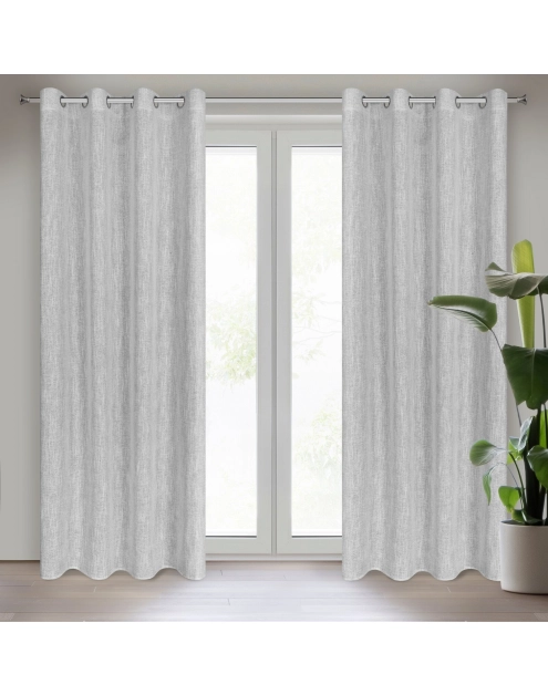 Zdjęcie: Zasłona gotowa Agnes 140x250 cm popielaty EUROFIRANY