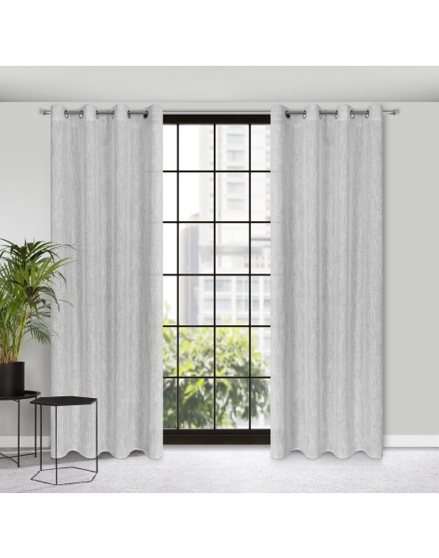 Zdjęcie: Zasłona gotowa Agnes 140x250 cm popielaty EUROFIRANY
