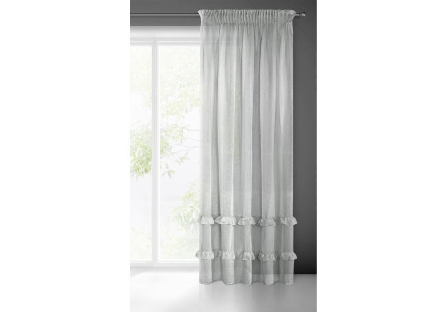 Zdjęcie: Firana gotowa Lorena na taśmie 140x270 cm Jjasnoszary EUROFIRANY