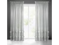 Zdjęcie: Firana gotowa Lorena na taśmie 140x270 cm Jjasnoszary EUROFIRANY